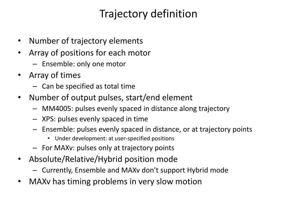 trajectory definition