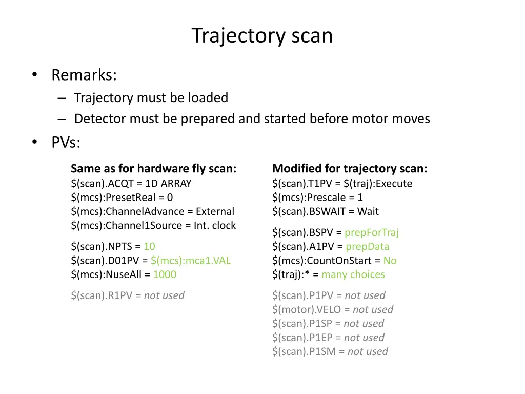 trajectory scan 1