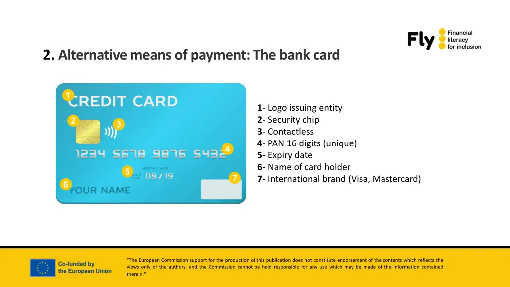 2 alternative means of payment the bank card 2