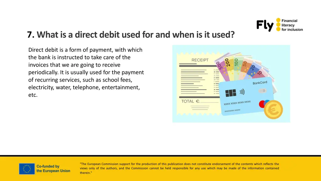 7 what is a direct debit used for and when