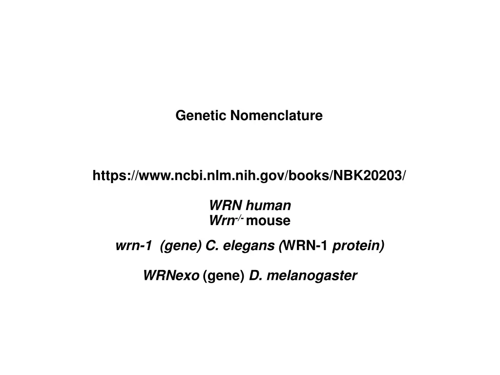 genetic nomenclature