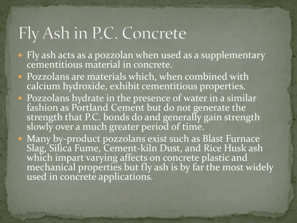 fly ash in p c concrete 2