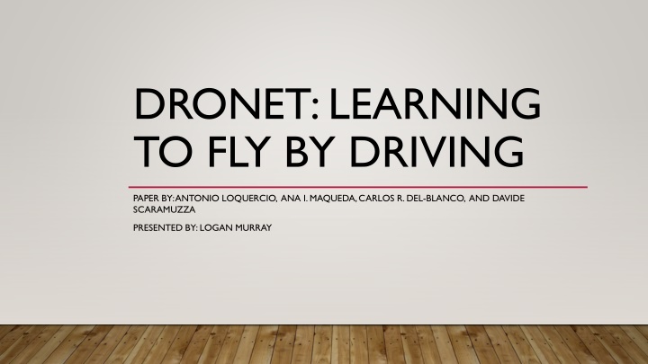 dronet learning to fly by driving