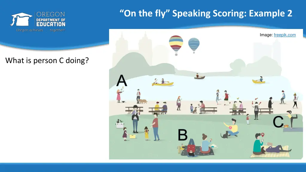 on the fly speaking scoring example 2