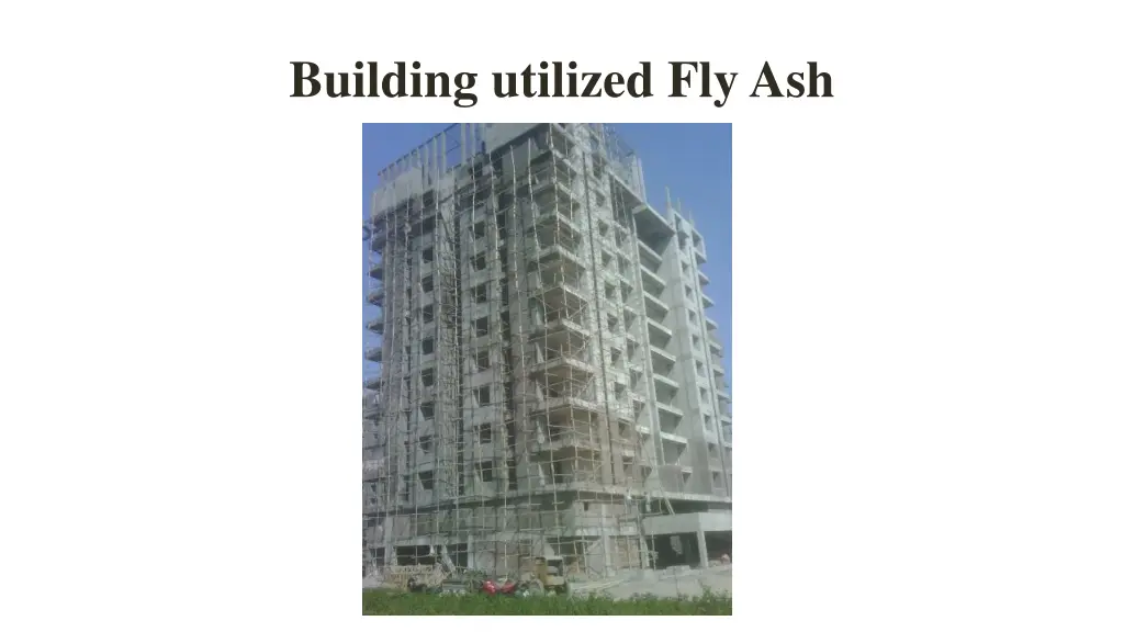 building utilized fly ash