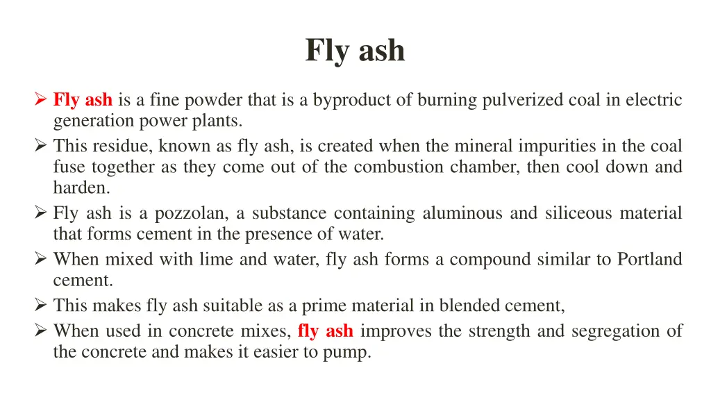 fly ash