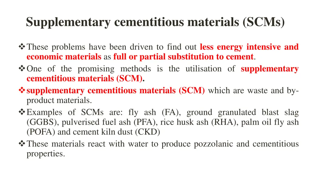 supplementary cementitious materials scms 1