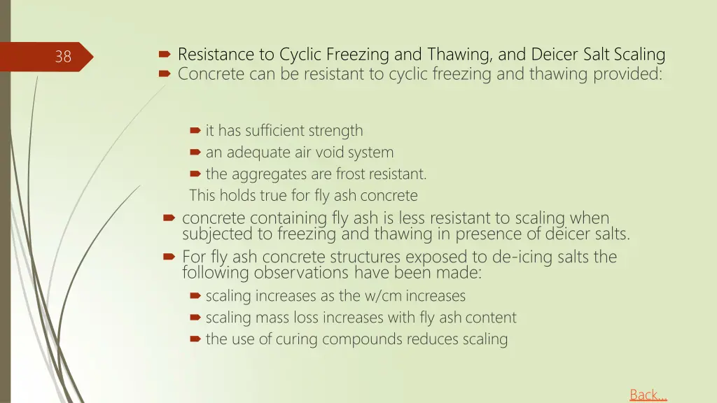 resistance to cyclic freezing and thawing