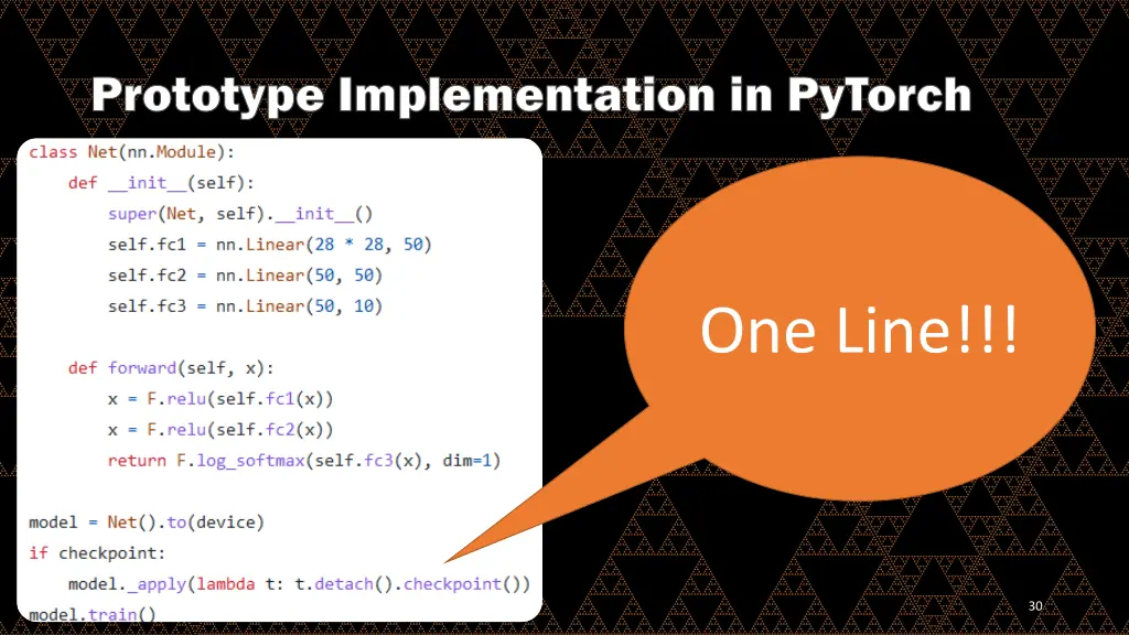 prototype implementation in pytorch