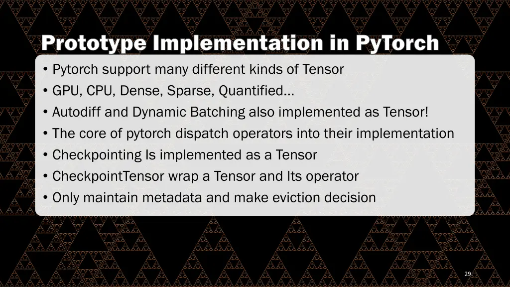 prototype implementation in pytorch pytorch