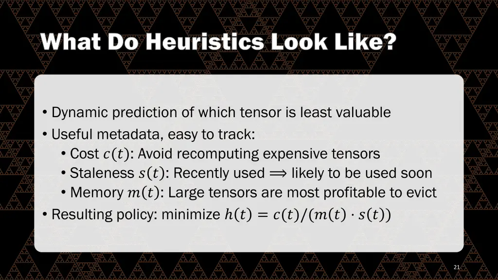 what do heuristics look like