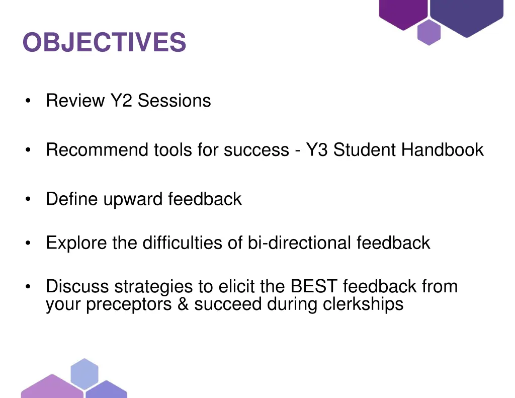 objectives