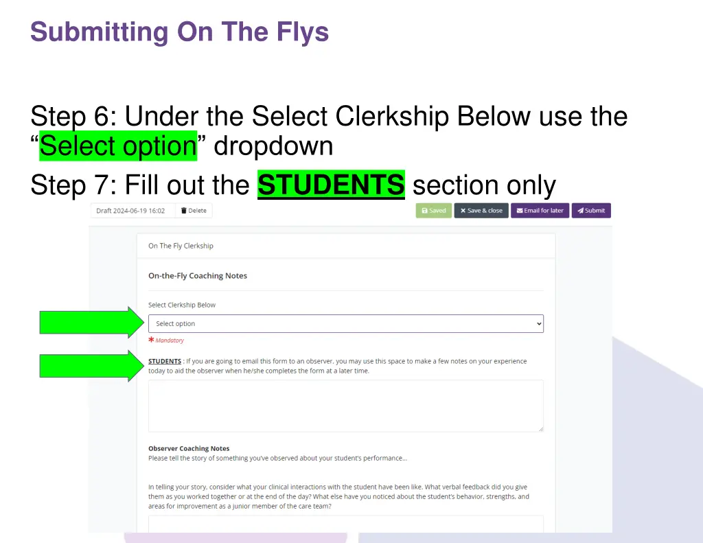 submitting on the flys 5