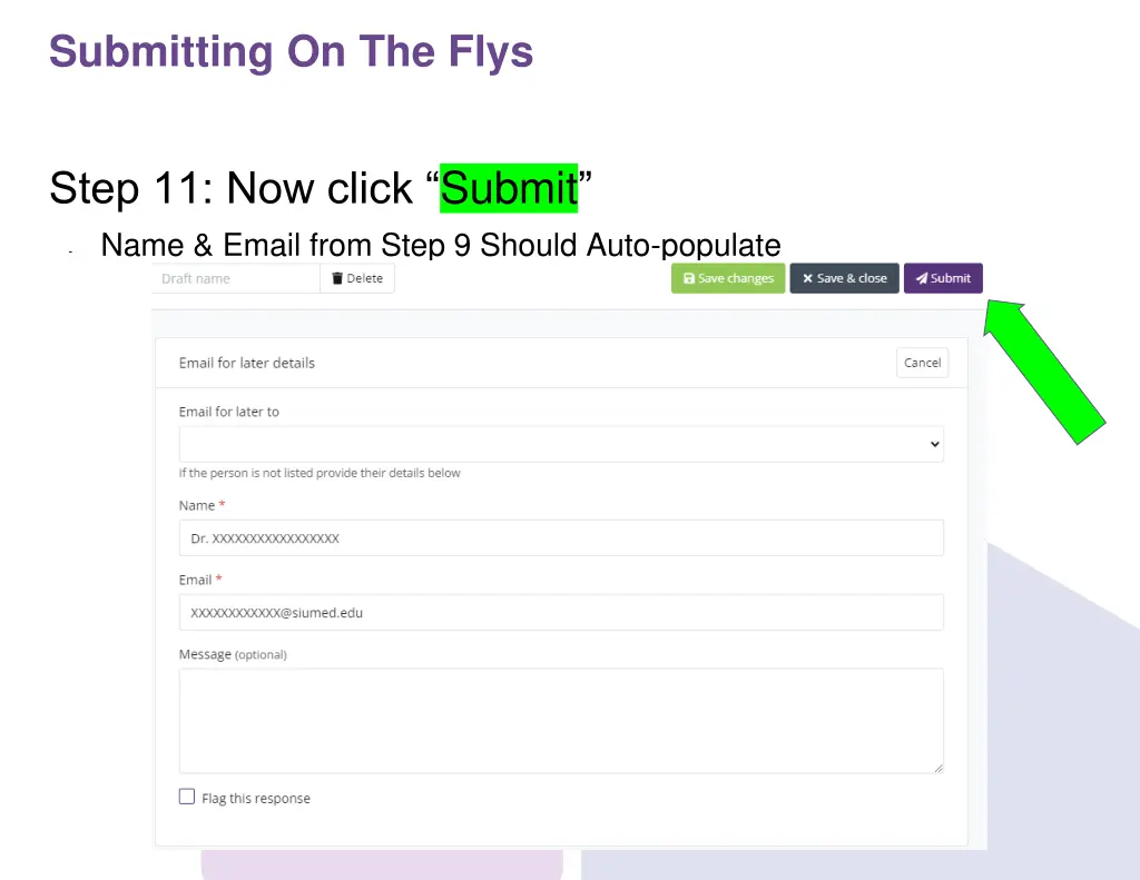 submitting on the flys 8