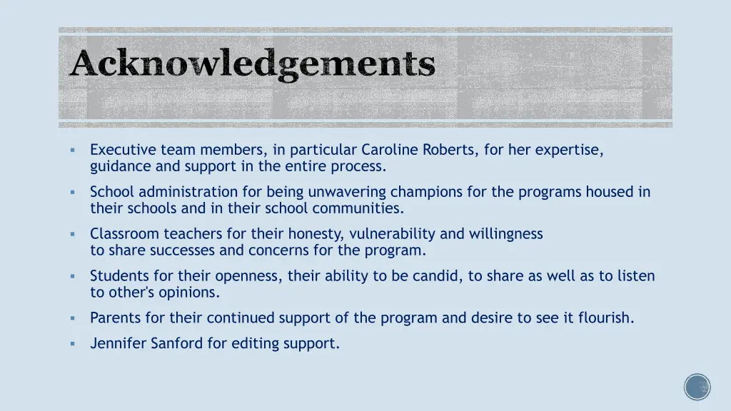 acknowledgements