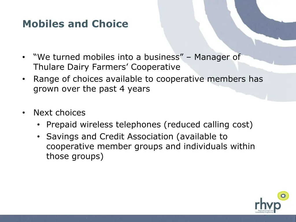 mobiles and choice