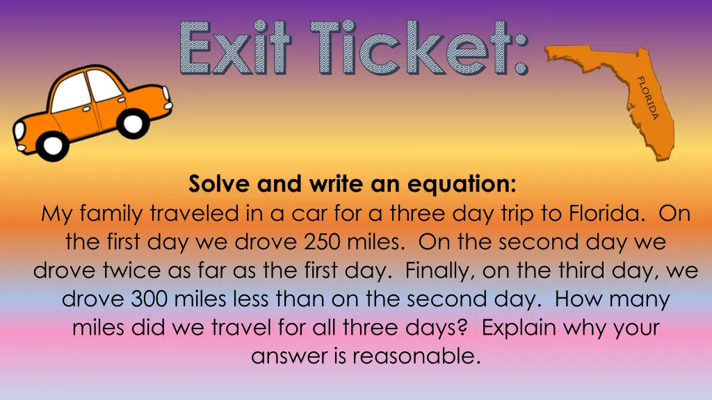 exit ticket