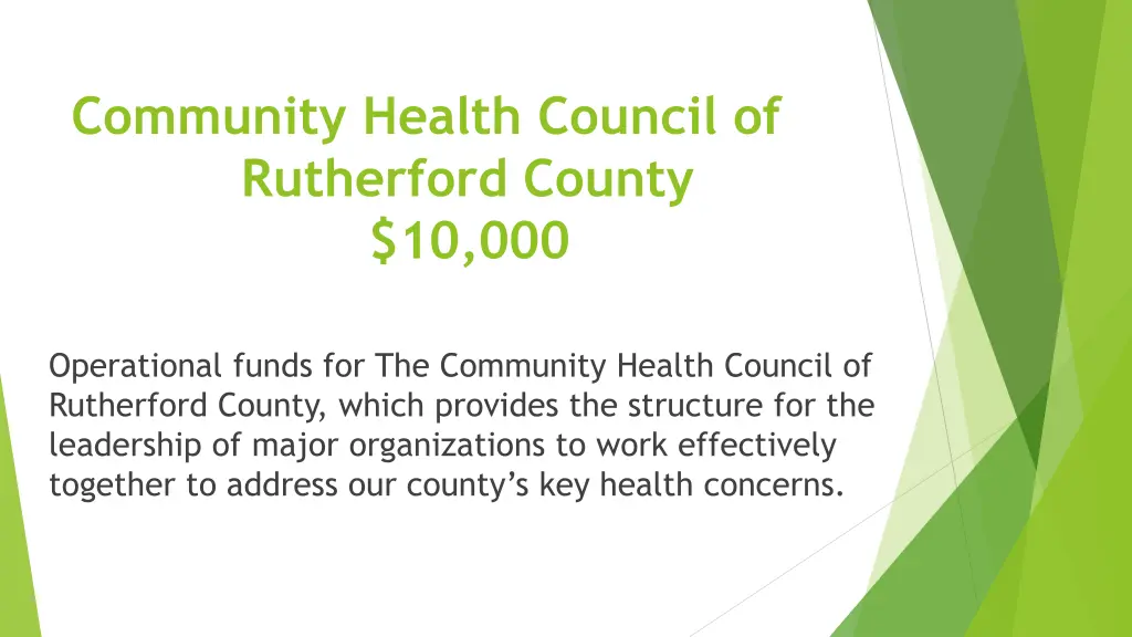 community health council of rutherford county