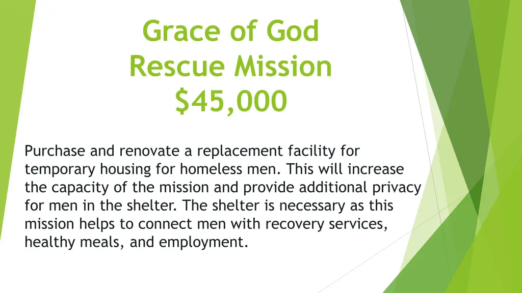 grace of god rescue mission 45 000