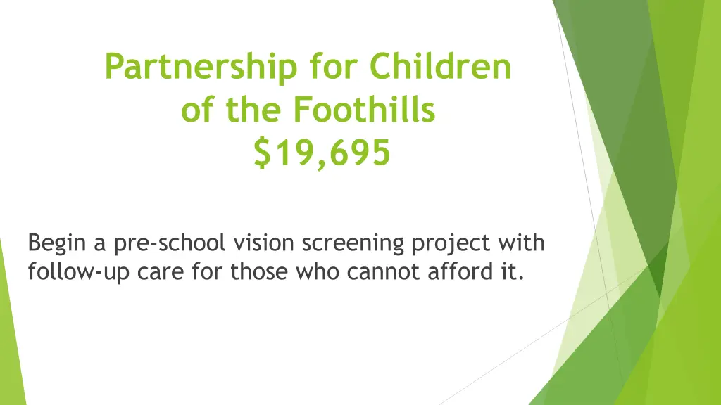 partnership for children of the foothills 19 695