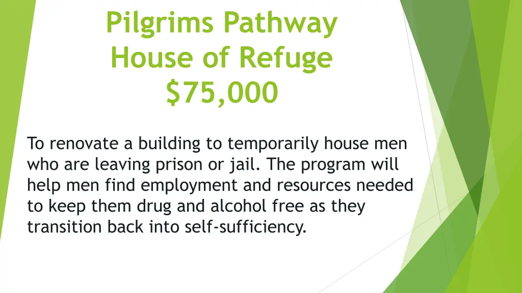 pilgrims pathway house of refuge 75 000