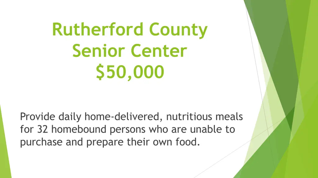 rutherford county senior center 50 000