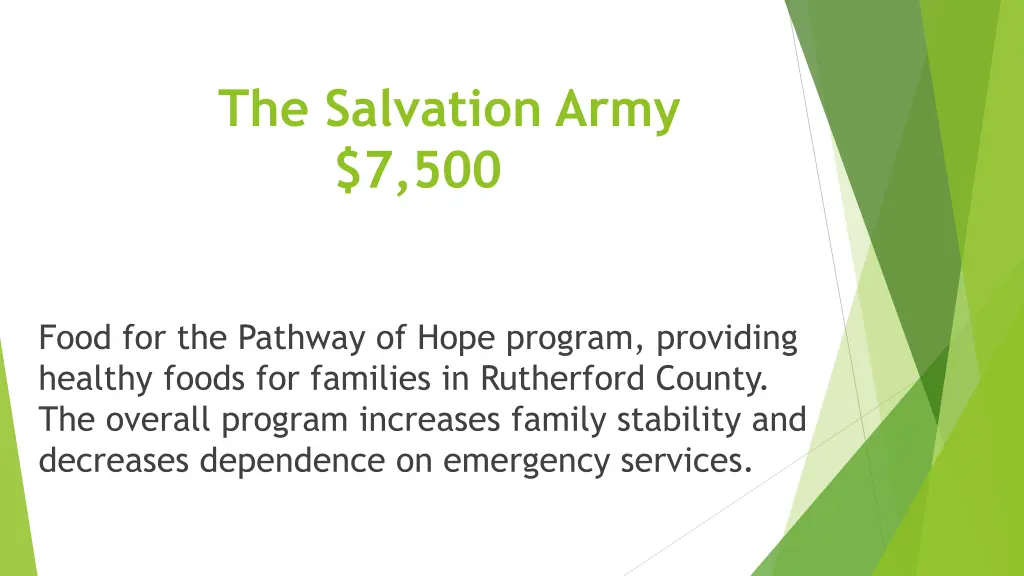 the salvation army 7 500