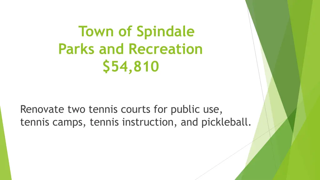 town of spindale parks and recreation 54 810