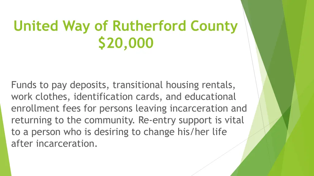 united way of rutherford county 20 000