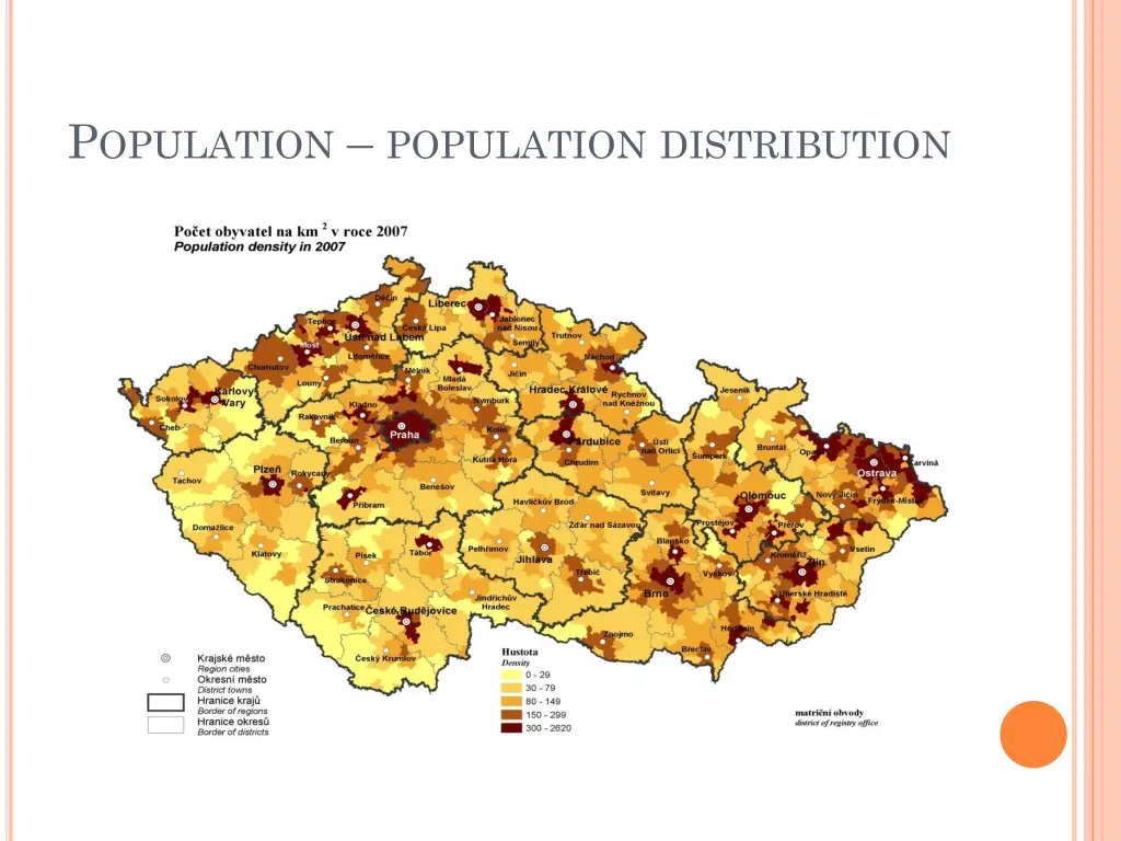 p opulation population distribution