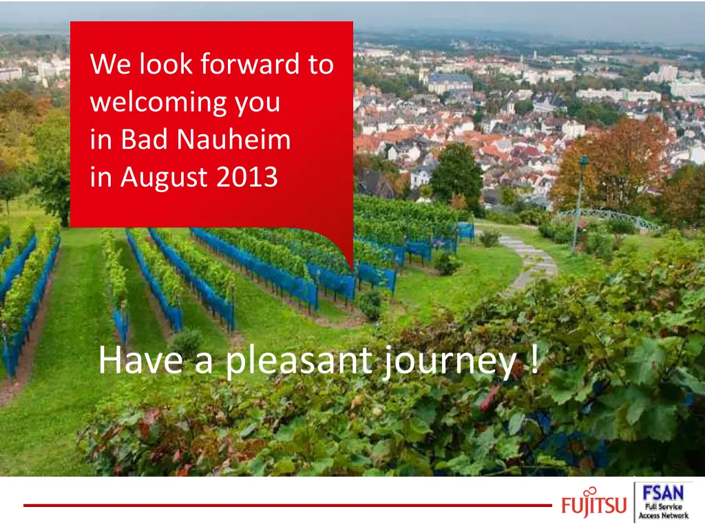 we look forward to welcoming you in bad nauheim