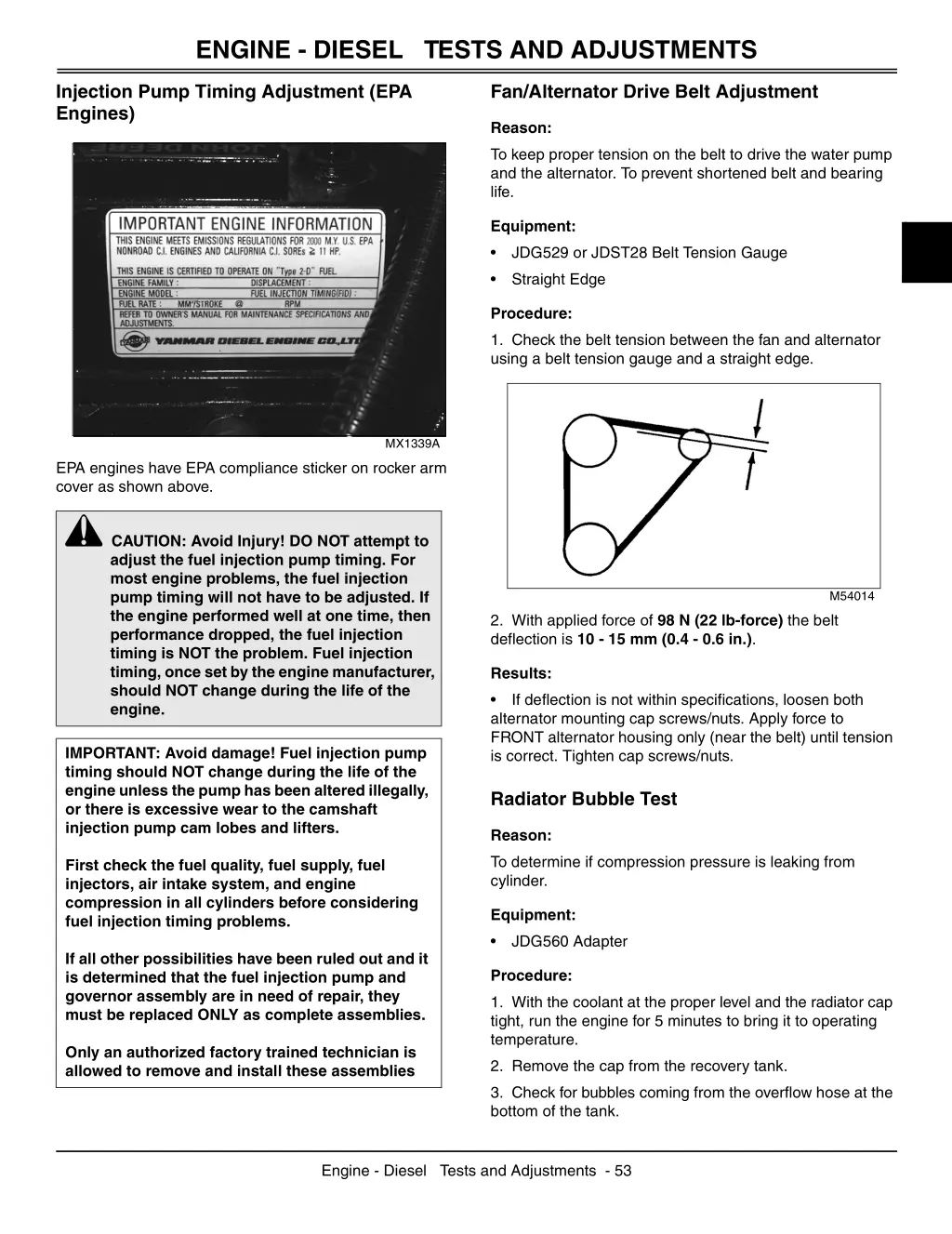 engine diesel tests and adjustments 9