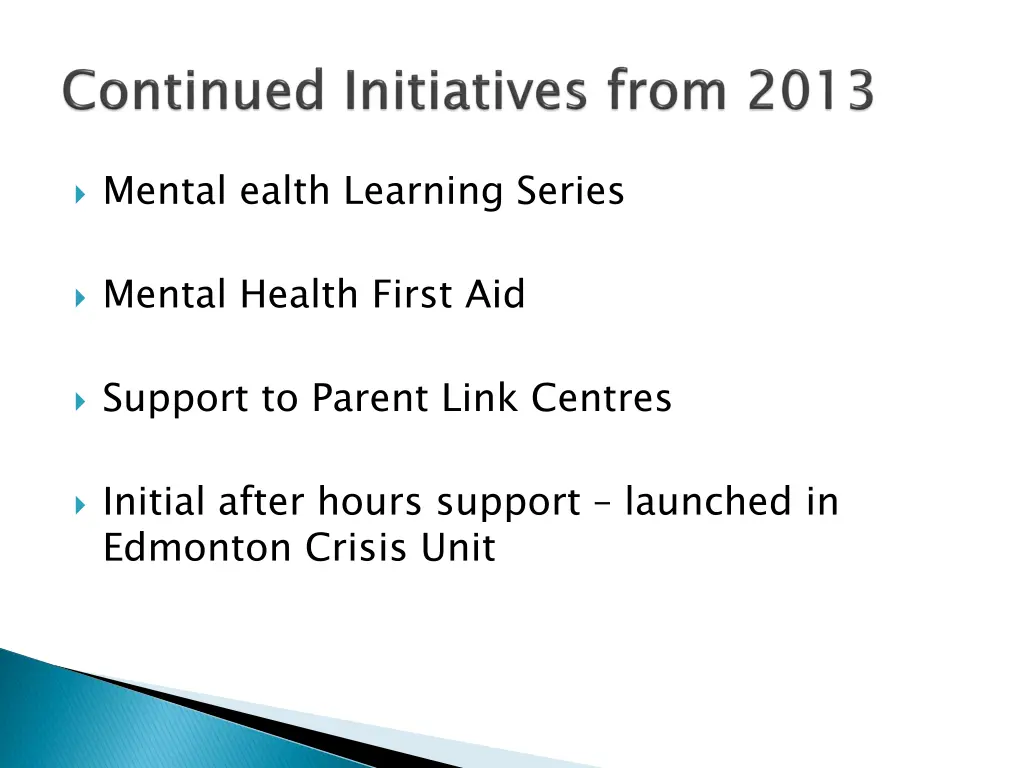 mental ealth learning series