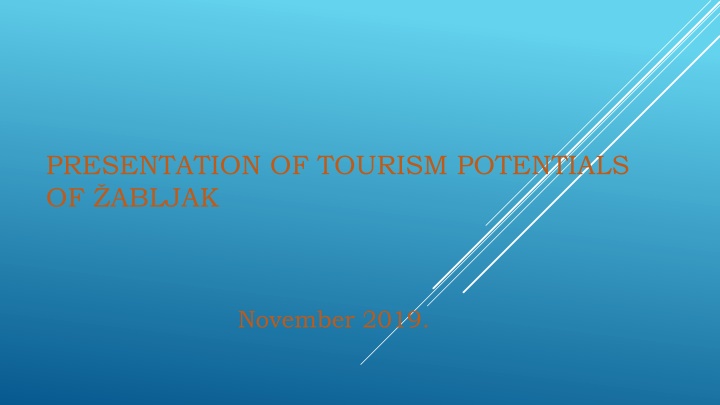 presentation of tourism potentials of abljak