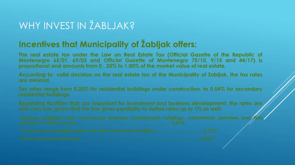 why invest in abljak 3