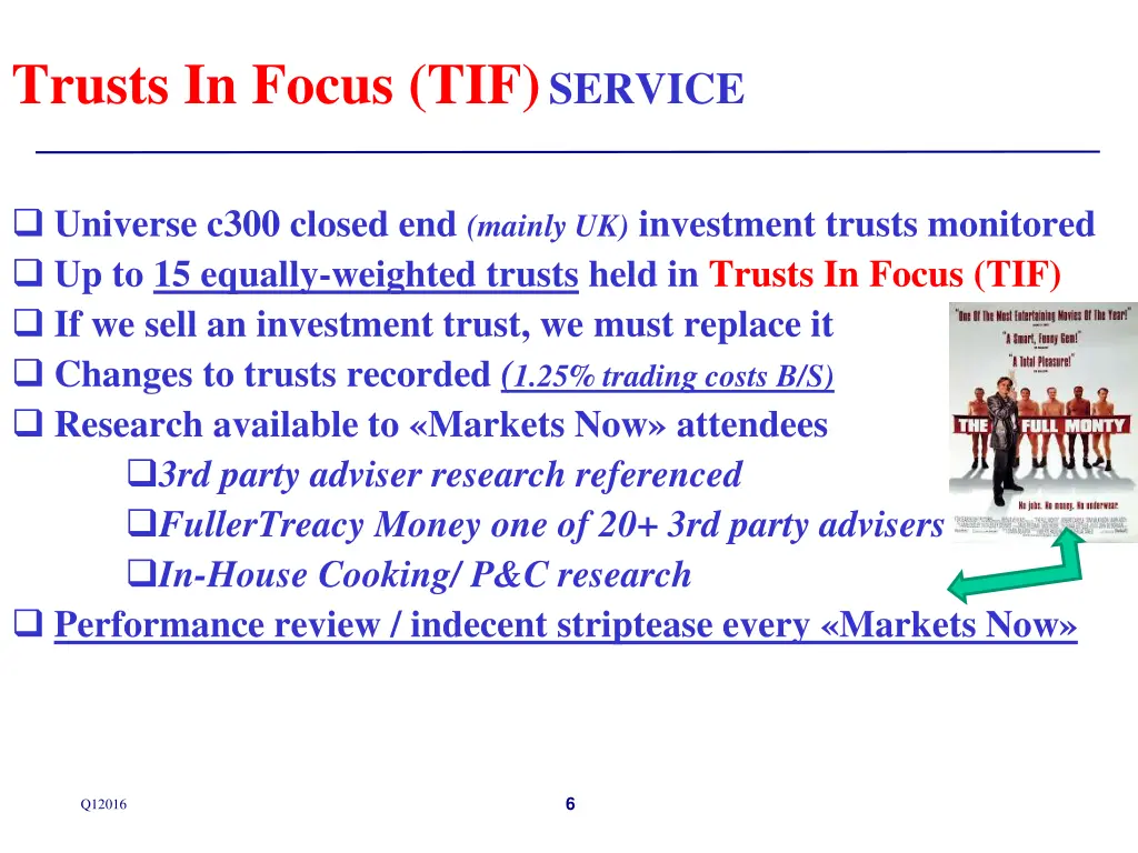 trusts in focus tif service