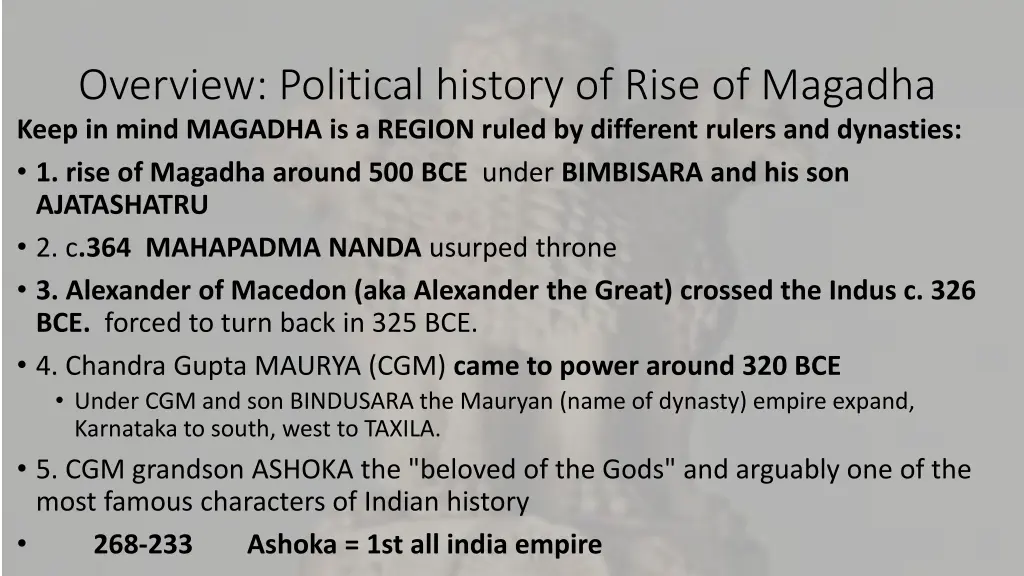 overview political history of rise of magadha