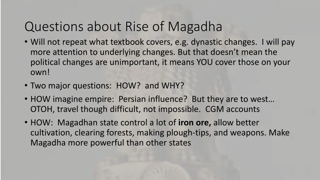 questions about rise of magadha will not repeat