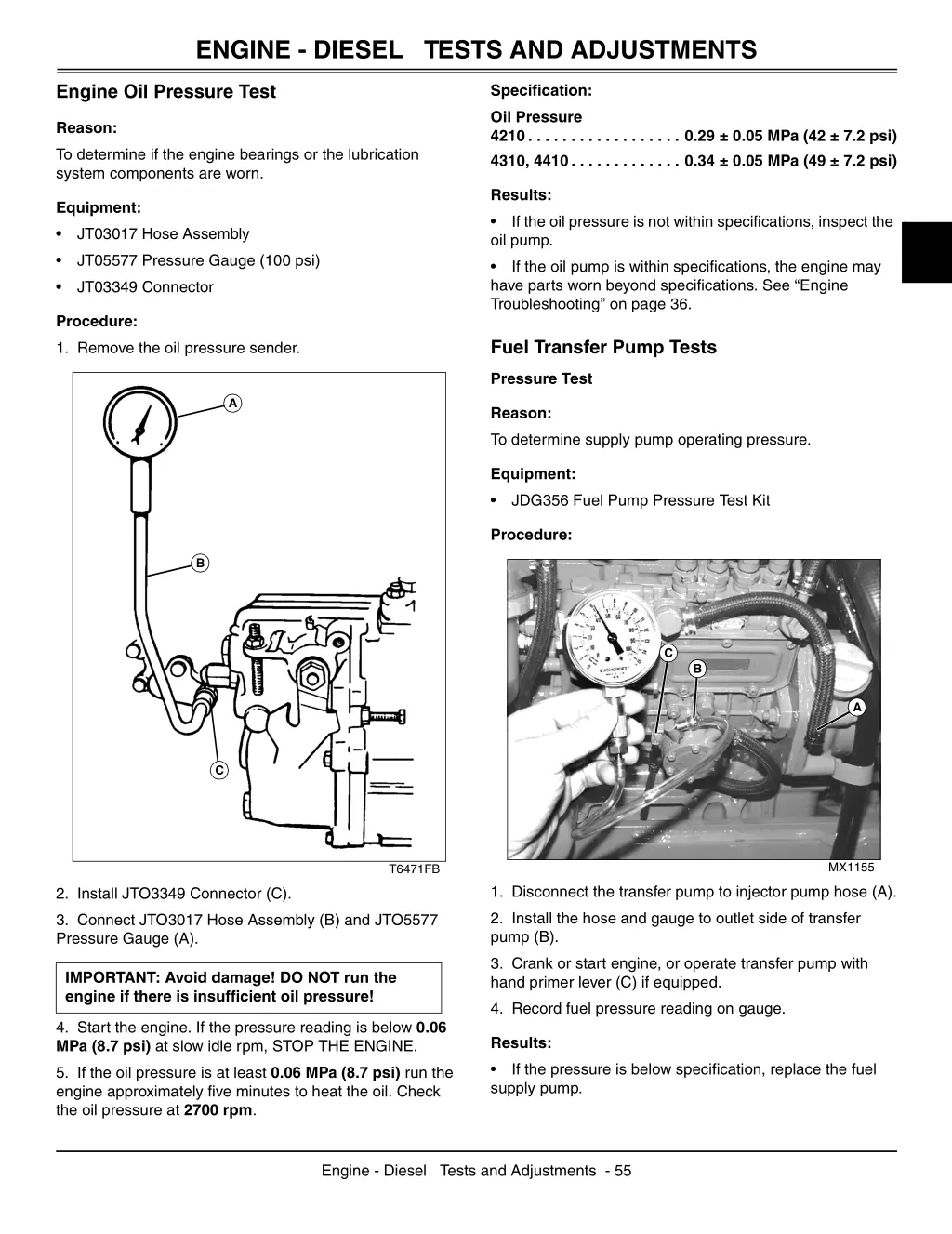 engine diesel tests and adjustments 11