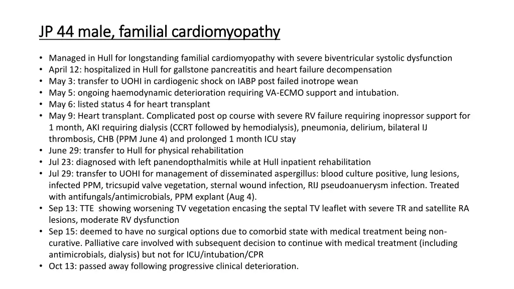 jp 44 male familial cardiomyopathy jp 44 male