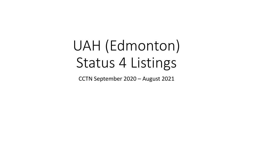 uah edmonton status 4 listings