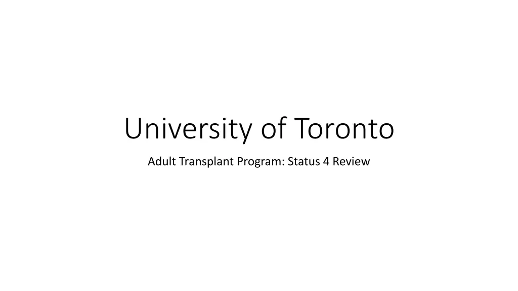 university of toronto