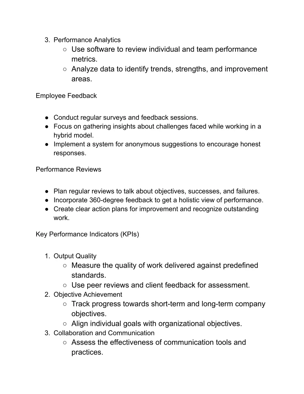 3 performance analytics use software to review