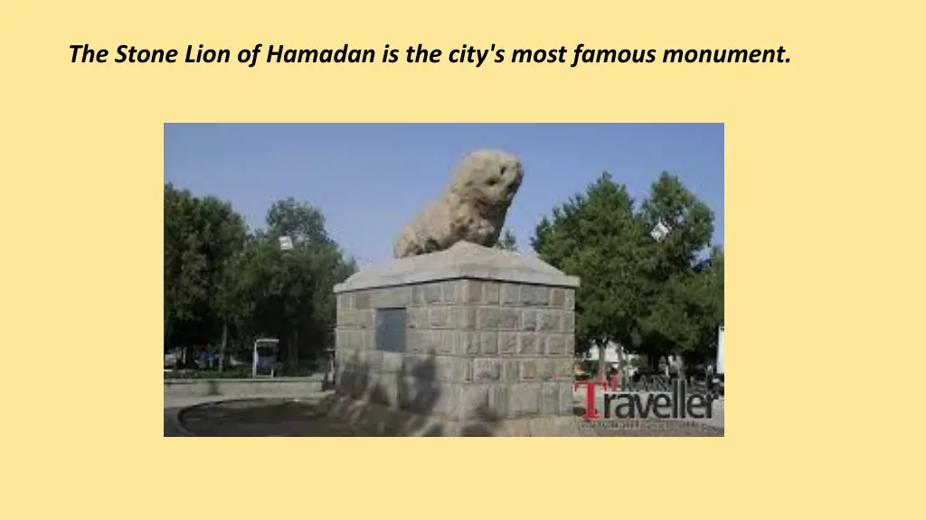 the stone lion of hamadan is the city s most