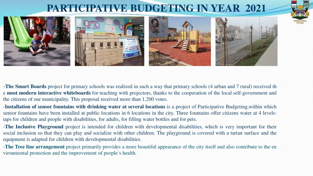 participative budgeting in year 2021