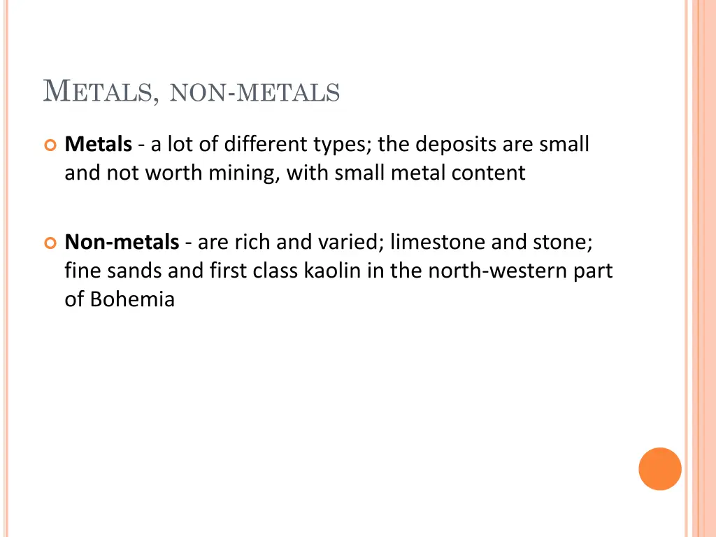 m etals non metals