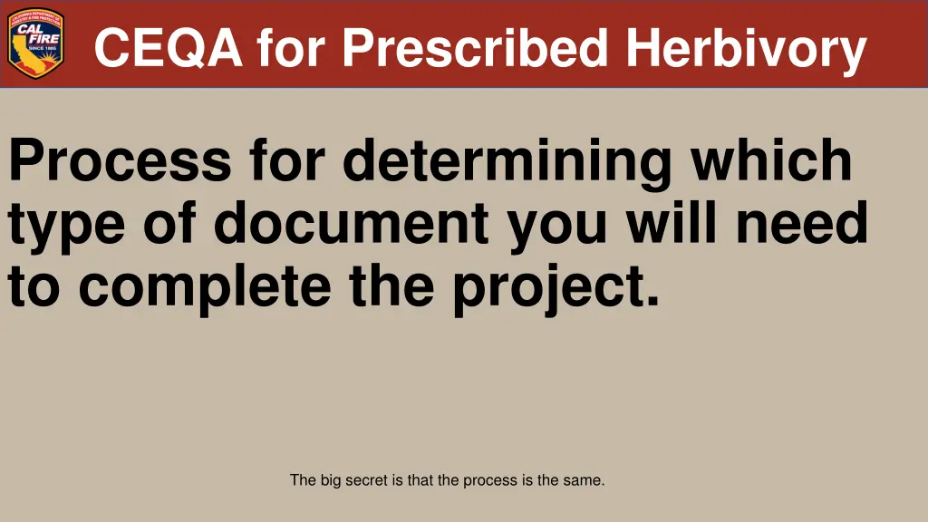 ceqa for prescribed herbivory