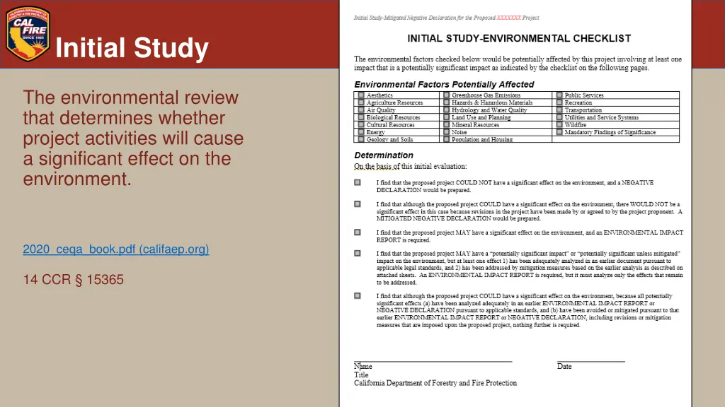 initial study