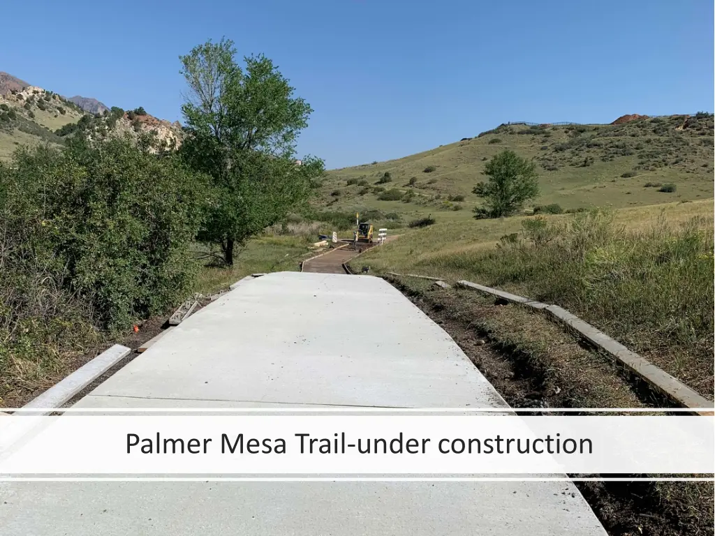 palmer mesa trail under construction