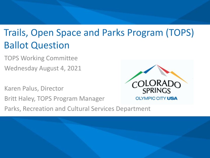 trails open space and parks program tops ballot